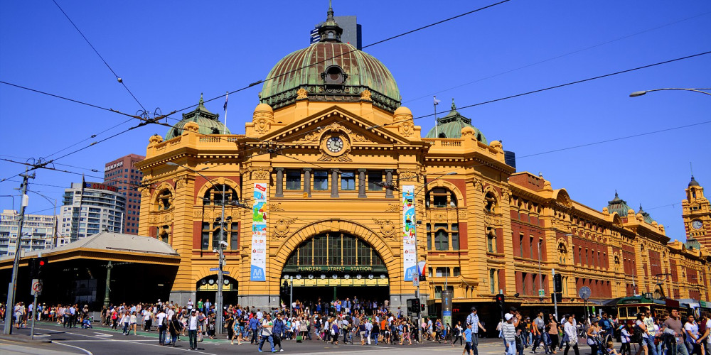 Фото Мельбурн: Станция Флиндерс, Виктория (Мельбурн), Австралия