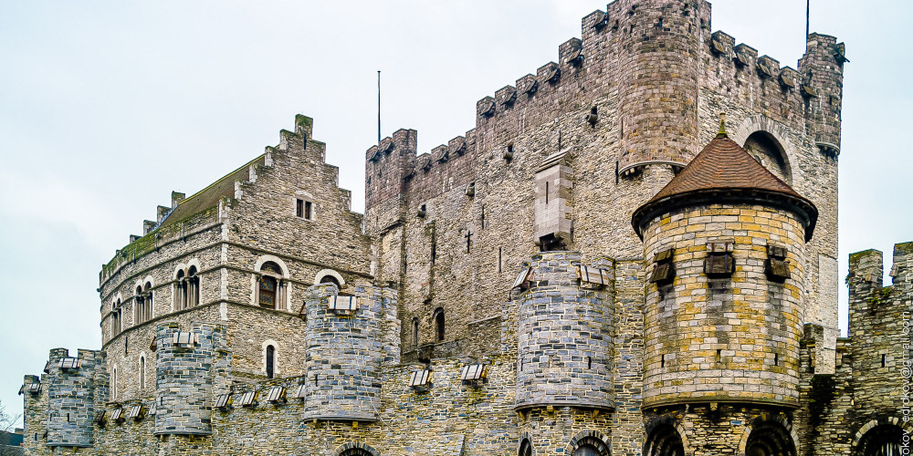 Фото Замок Гравенстин, Фландрия (Антверпен, Гент, Брюгге, Остенде, Лёвен, Хасселт), Бельгия