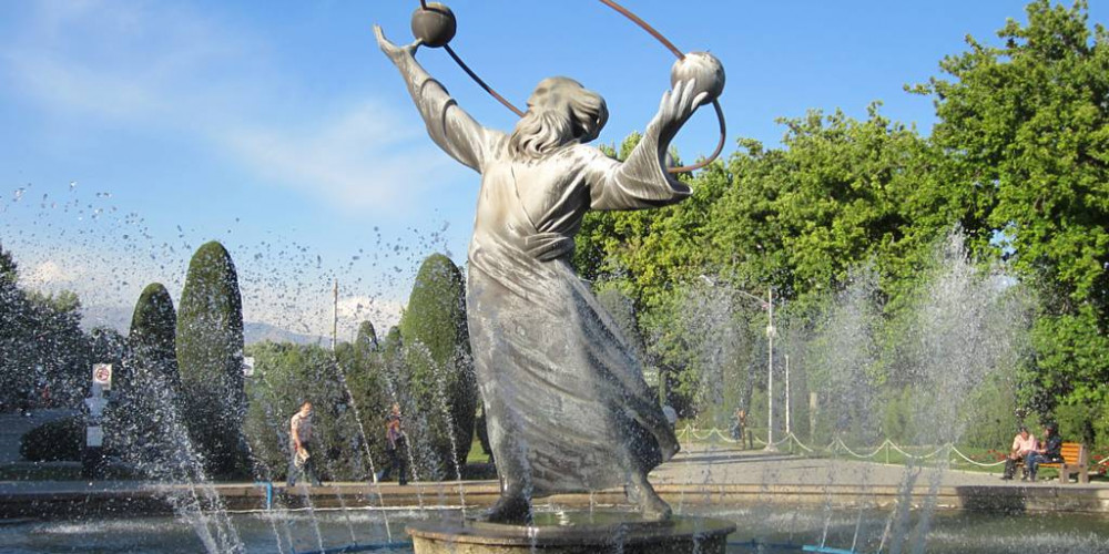 Фото Сантьяго: Скульптура парка Бустаманте, Центральный (Сантьяго, Вальпараисо, Ранкагуа), Чили
