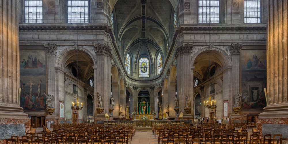 Фото Париж: Церковь Святого Сюльписа, Иль-де-Франс (Париж), Франция