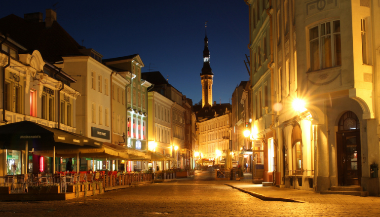 Ночная жизнь в Таллинне