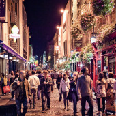 Темпл-бар и сеть пабов Дублина